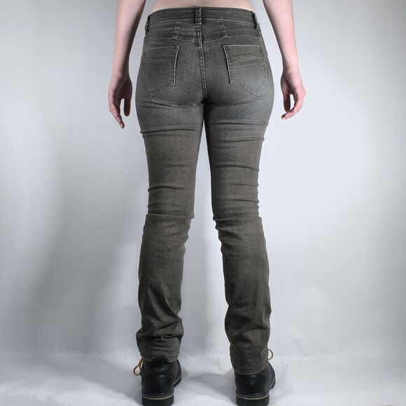 Low Rise Snake Print Bootcut Skinny Jeans - Picture 3 of 12
